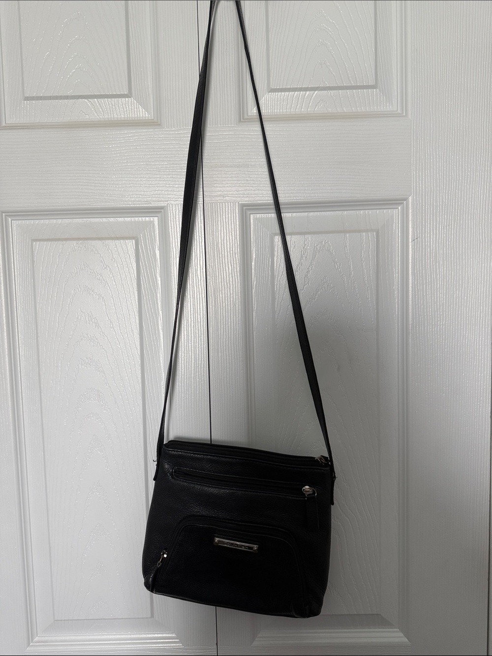 Calvin Klein Black Leather Crossbody Bag